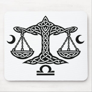 Tapis De Souris Balance celtique de la Balance par BurnsInHell