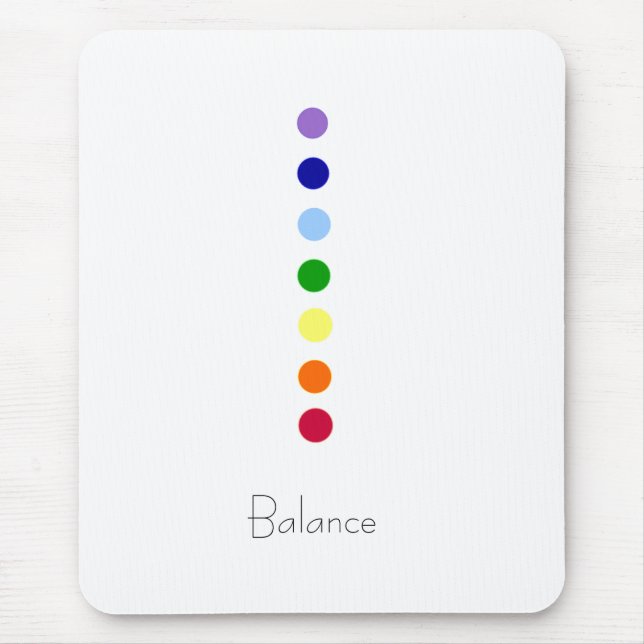 Tapis De Souris Balance - Ligne Chakra simple Mousepad (Devant)