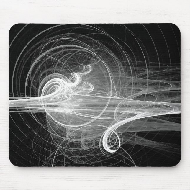 Tapis De Souris Balayage fractal III - Noir (Devant)