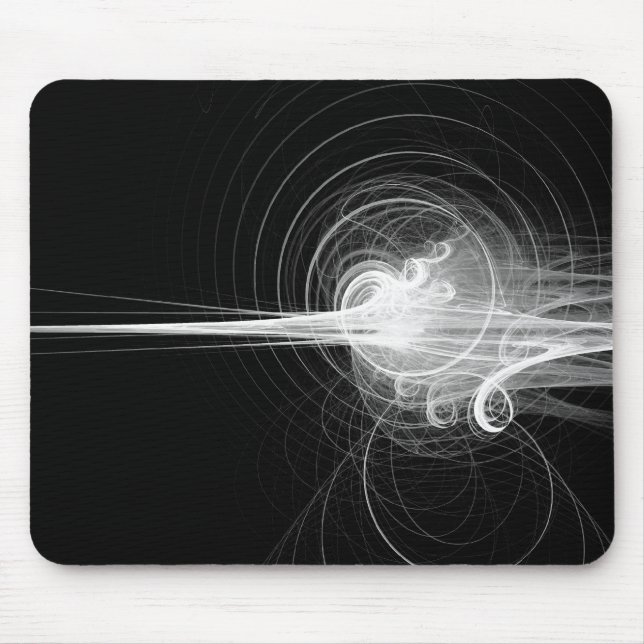 Tapis De Souris Balayage fractal - Noir (Devant)