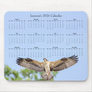 Tapis De Souris Balbuzard : calendrier 2026 personnalisable sur to