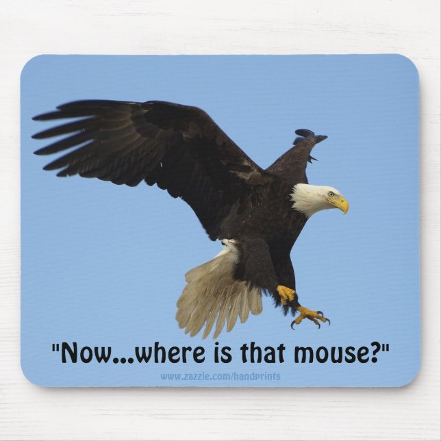 Tapis De Souris Bald Eagle Mousepad (Devant)