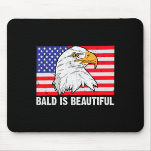 Tapis De Souris Bald Est Beau 4 Juillet Fête De L'Indépendance Bal