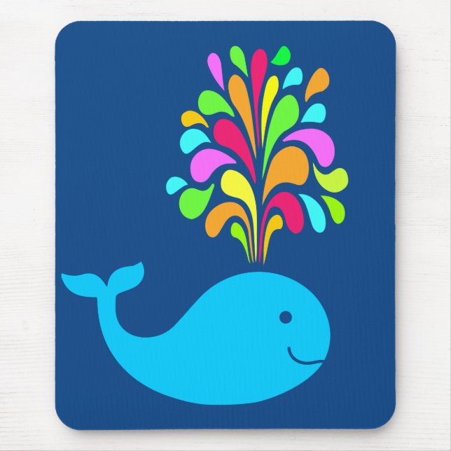 Tapis De Souris Baleine amusante (Devant)