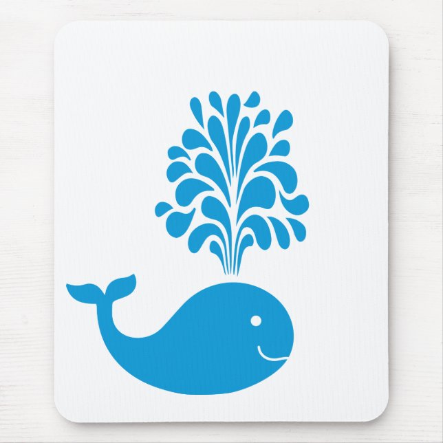Tapis De Souris Baleine amusante (Devant)