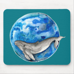 Tapis De Souris Baleine bleue