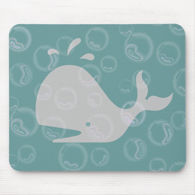 Tapis De Souris Baleine et bulles (Devant)