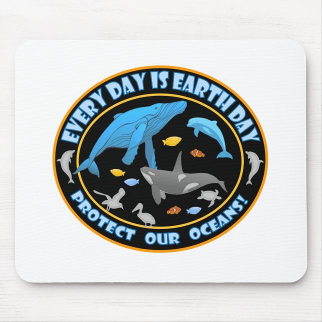 Tapis De Souris Baleines et dauphins (Devant)