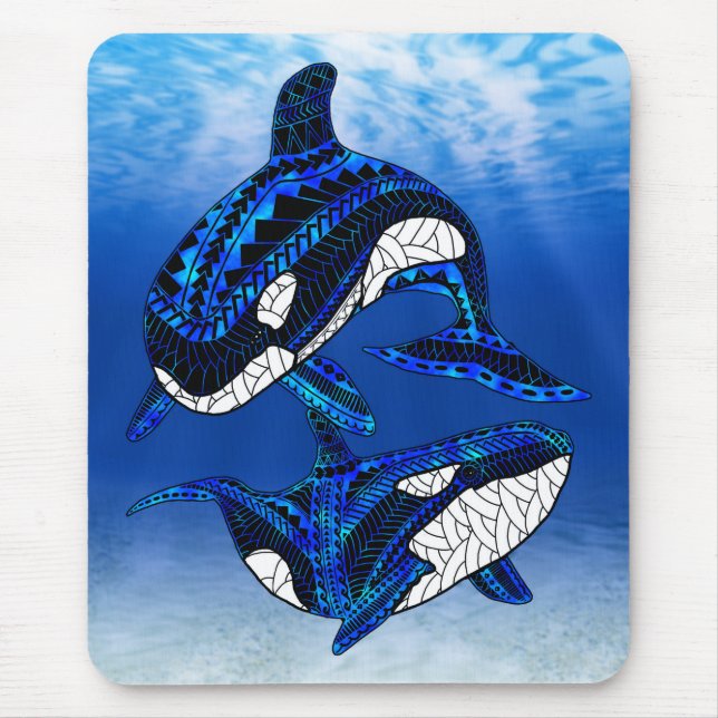 Tapis De Souris Baleines tueuses Orca (Devant)