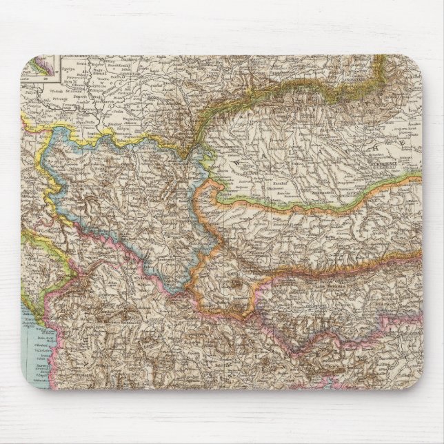 Tapis De Souris Balkanhalbinsel - Carte de la péninsule des Balkan (Devant)