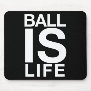 Tapis De Souris Ball Est Le Logo De Vie Pour Les Ventilateurs Et L