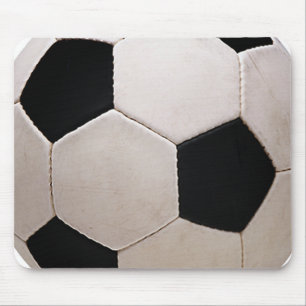 Tapis De Souris Balle de soccer blanche et noire
