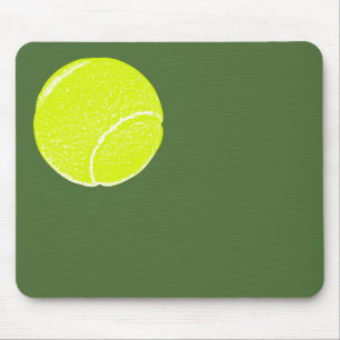 Tapis De Souris balle de tennis jaune
