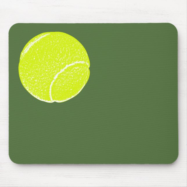 Tapis De Souris balle de tennis jaune (Devant)