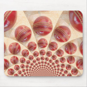 Tapis De Souris Balle en cuir rouge de cricket international charm