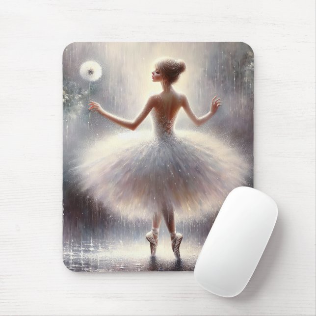 Tapis De Souris Ballerina Avec Dandelion (Avec souris)