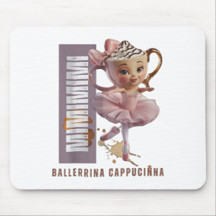 Tapis De Souris Ballerina Cappuccino Italien Brainrot Mème Humour