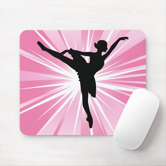 Tapis De Souris Ballerina étoile rose (Avec souris)