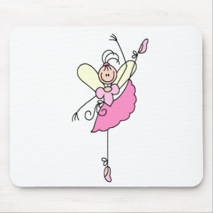 Tapis de souris Ballerine Stick Figure Five