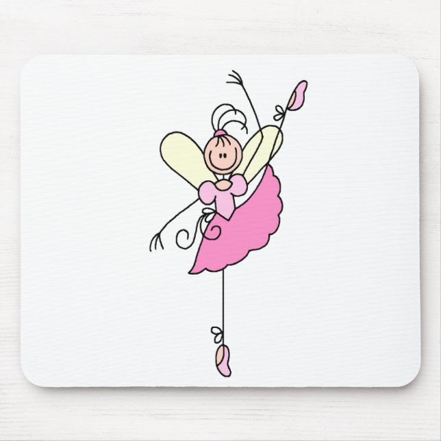 Tapis de souris Ballerine Stick Figure Five (Devant)
