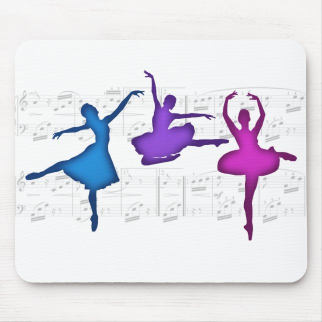 Tapis De Souris Ballerines de jour de ballet (Devant)