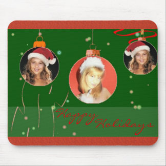 Tapis De Souris Balles de Noël Cadre photo Mousepad