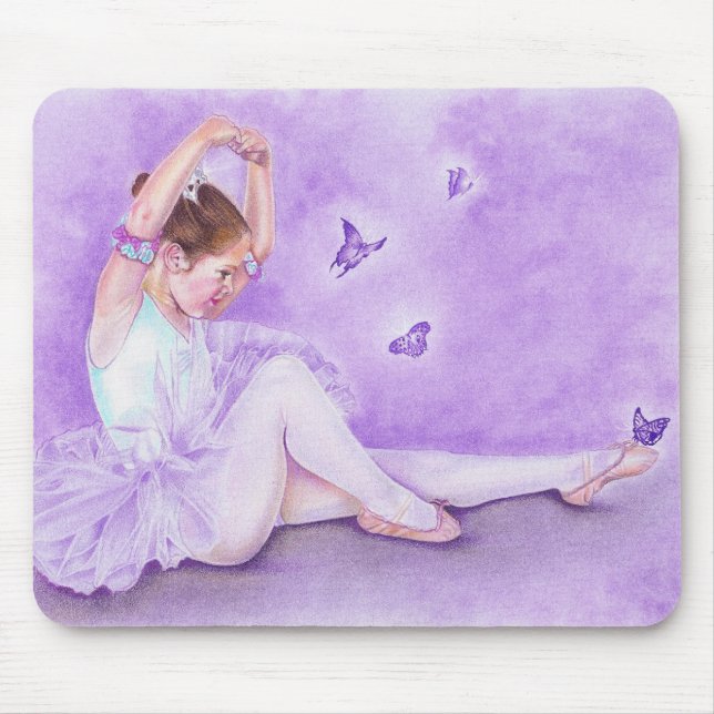 Tapis De Souris Ballet de Papillon Mousepad (Devant)