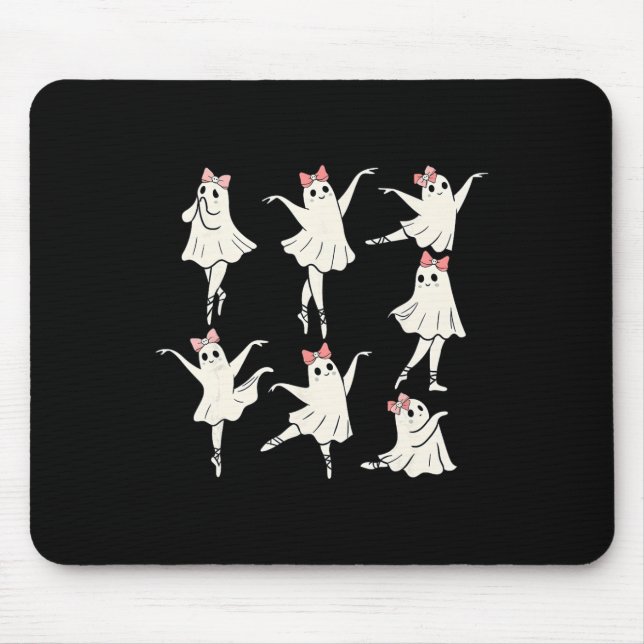 Tapis De Souris Ballet Ghost Ballet Danseuse Danse Éffrayante Ense (Devant)
