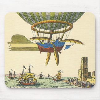 Tapis De Souris Ballon à air chaud de science-fiction Steampunk vi