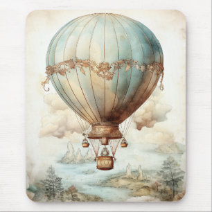 Tapis De Souris Ballon à air chaud Steampunk vintage (2)
