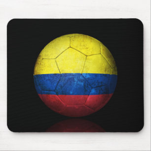 Tapis De Souris Ballon de football colombien usé du football de