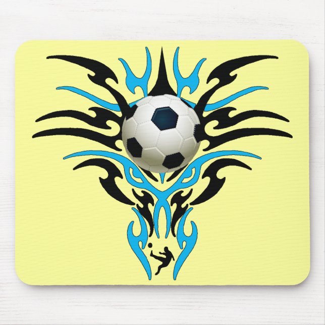 TAPIS DE SOURIS BALLON DE FOOTBALL TRIBAL (Devant)