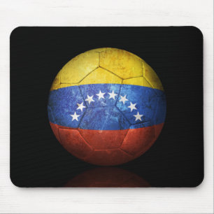 Tapis De Souris Ballon de football vénézuélien usé du football