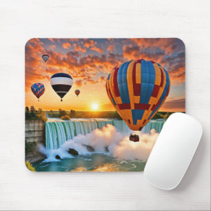 Tapis De Souris Ballons à air chaud au-dessus des chutes Niagra
