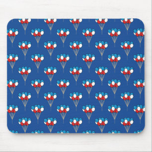 Tapis De Souris Ballons bleu blanc rouge patriotique