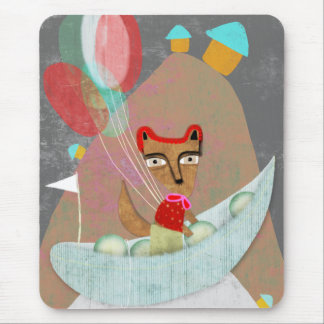 Tapis De Souris Balloons Fox Navigateur Pod de pois