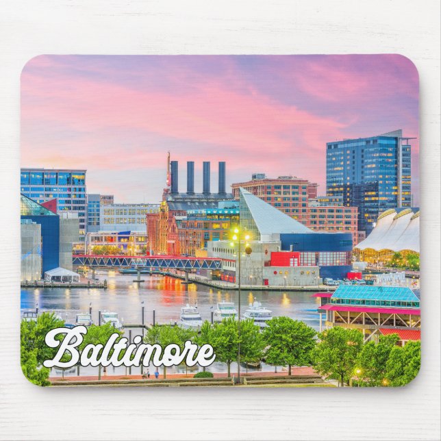 Tapis De Souris Baltimore, Maryland, États-Unis (Devant)