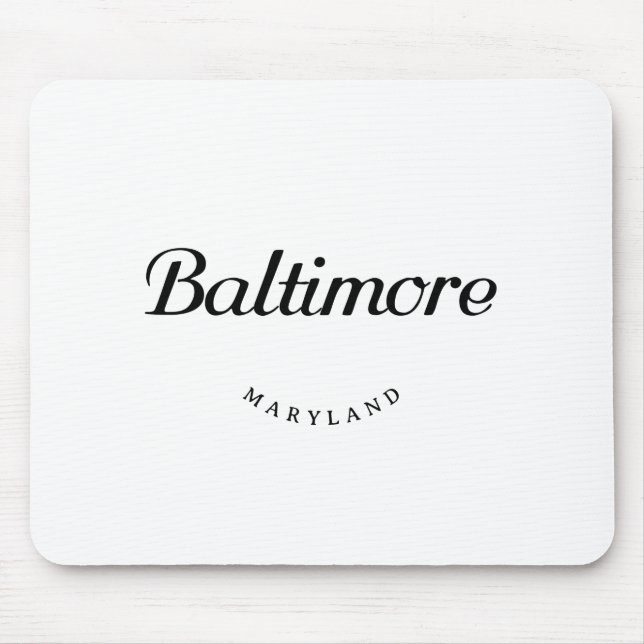Tapis De Souris Baltimore MD (Devant)
