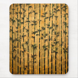 Tapis De Souris Bambou de la forêt zen vintage