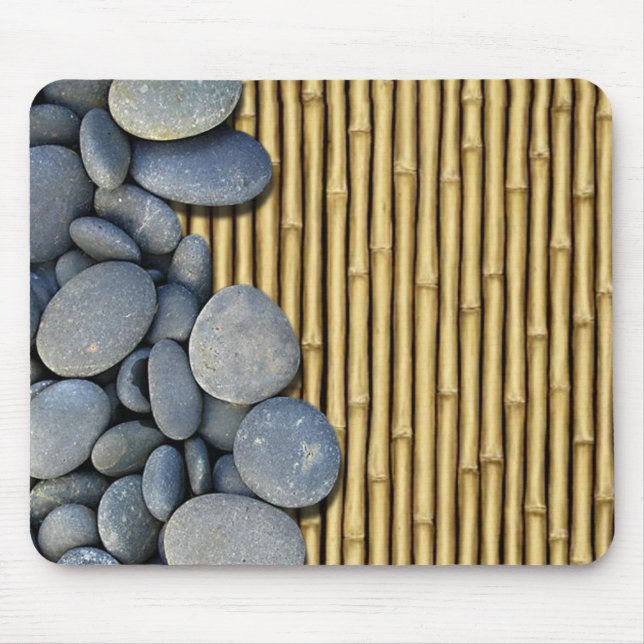 Tapis De Souris Bambou et pierres (Devant)
