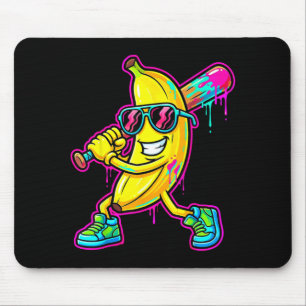 Tapis De Souris Banane drôle baseball goutte glace enfants jeuness