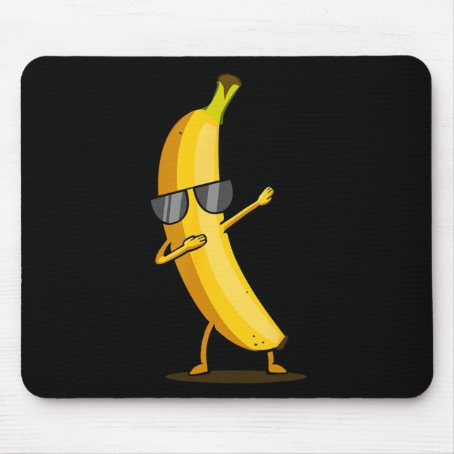 Tapis De Souris Banane jaune Dabbing - Dab Funky Dancing Fruit (Devant)