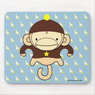 Tapis De Souris Bananes Mousepad - FRANKIE de singe de Mars
