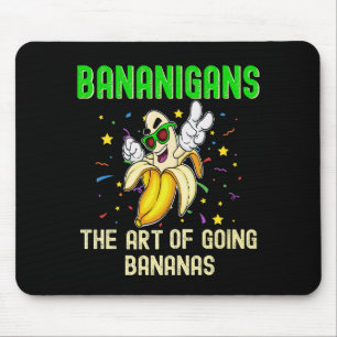 Tapis De Souris Bananigans, Go Bananes, Drôle Lunettes de soleil a
