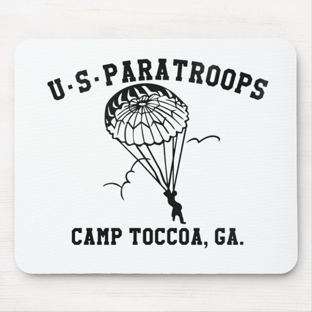 Tapis De Souris Band of Brothers Currahee US Paratrooper Toccoa (Devant)