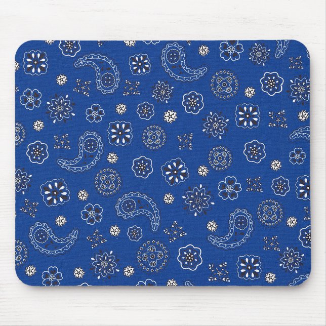 Tapis De Souris Bandana bleu Mousepad (Devant)