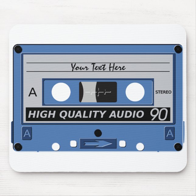 Tapis De Souris Bande de cassette mousepac personnalisé (Devant)