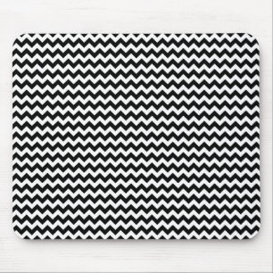 Tapis De Souris Bande de Chevron noir et blanc