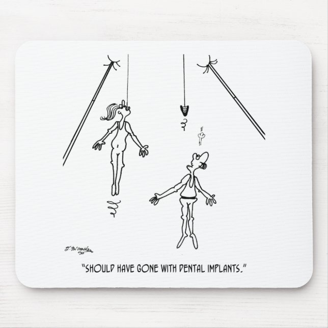 Tapis De Souris Bande dessinée 9468 d'implant dentaire (Devant)