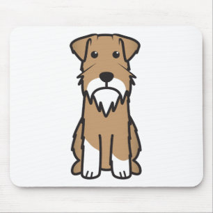 Tapis De Souris Bande dessinée de chien de Schnauzer miniature